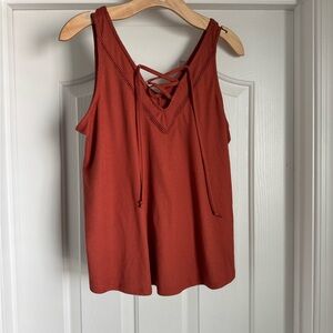 Maurices Terracotta Sleeveless Tank Top